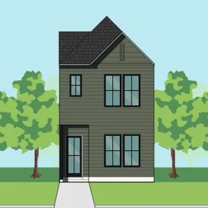 Two Story Townhome Plan E9256 C1.1