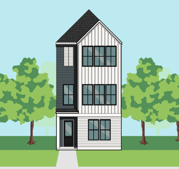Three Story Townhome Plan E9256 C2.1