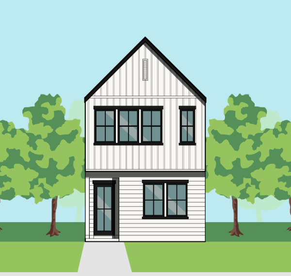 Two Story Townhome Plan E9256 C3.1