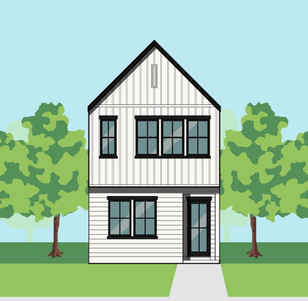 Two Story Townhome Plan E9256 C3.1