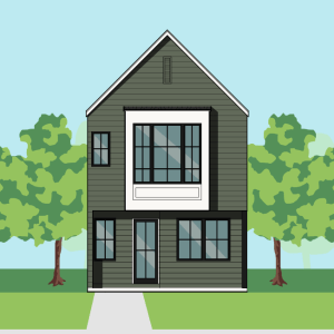 Two Story Townhome Plan E9256 C4.1