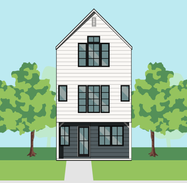 2 1/2 Story Townhome Plan E9256 C5.1