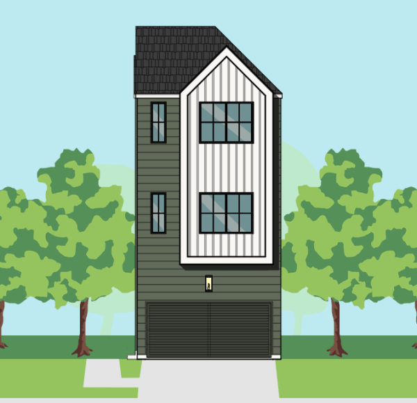 Three Story Townhome Plan E9256 E1