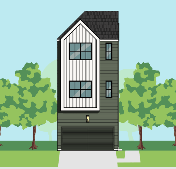 Three Story Townhome Plan E9256 E1