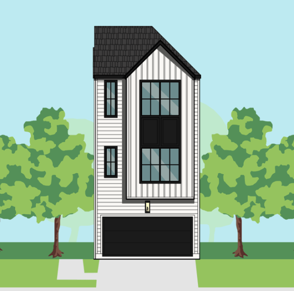 Three Story Townhome Plan E9256 E1