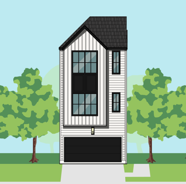 Three Story Townhome Plan E9256 E1