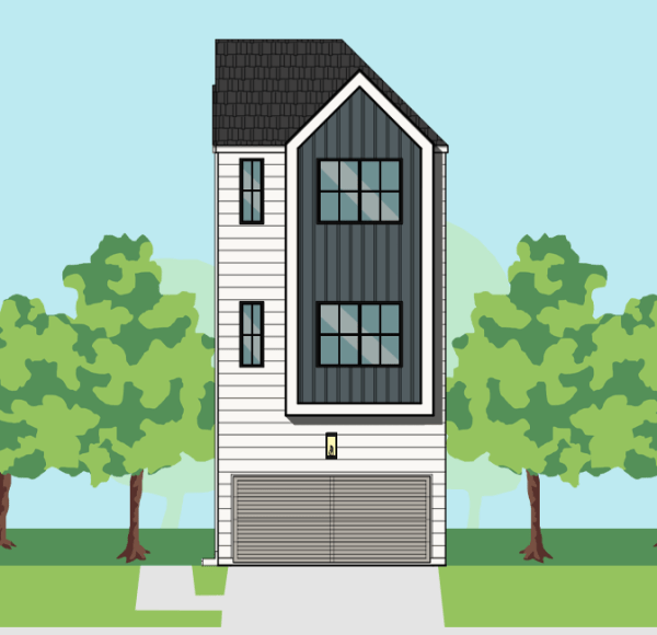 Three Story Townhome Plan E9256 E1