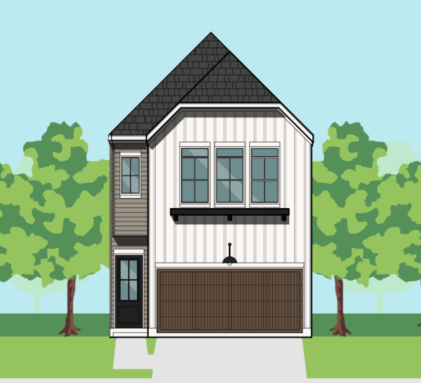 Two Story Townhome Plan F0248 A1