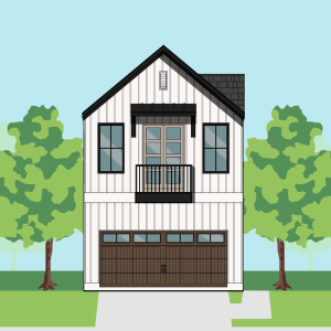 Two Story Townhome Plan F0248 B1