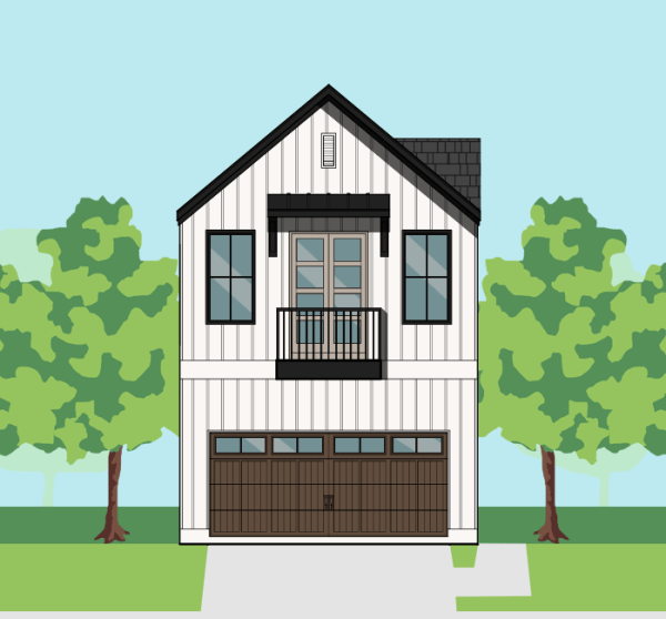 Two Story Townhome Plan F0248 B1