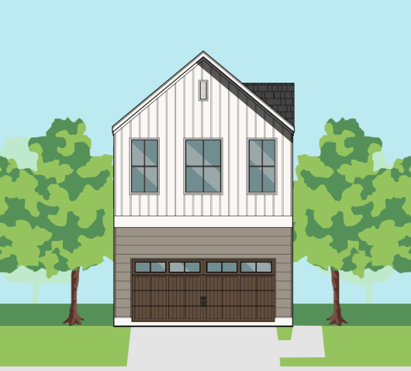 Two Story Townhome Plan F0248 B1