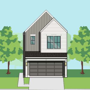 Two Story Townhome Plan F1089 A1.1