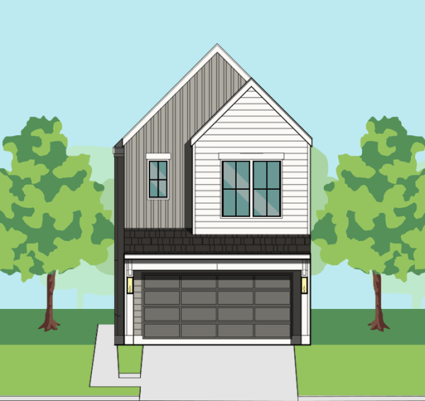 Two Story Townhome Plan F1089 A1.1