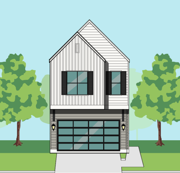 Two Story Townhome Plan F1089 B1.1