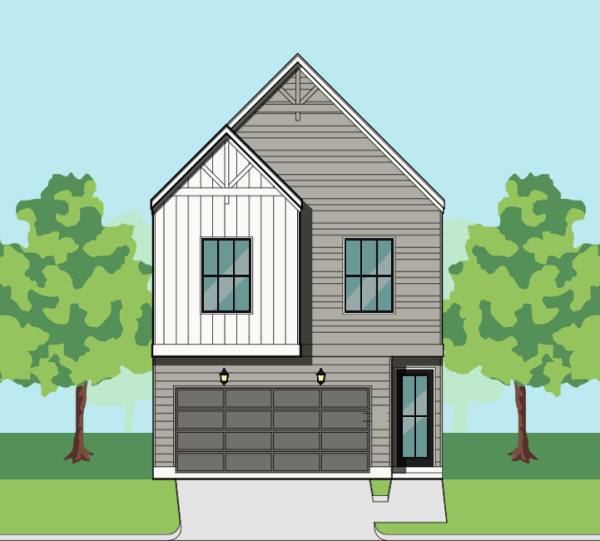 Two Story Townhome Plan F1089 C1.1