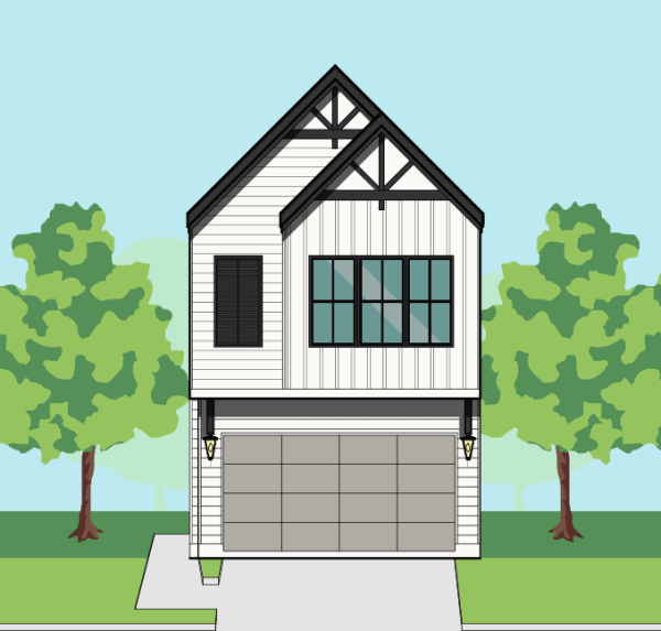 Two Story Townhome Plan F1089 G1.1