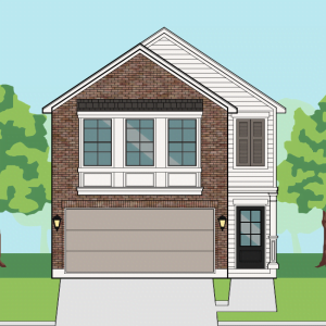Two Story Townhome Plan F2053 A1