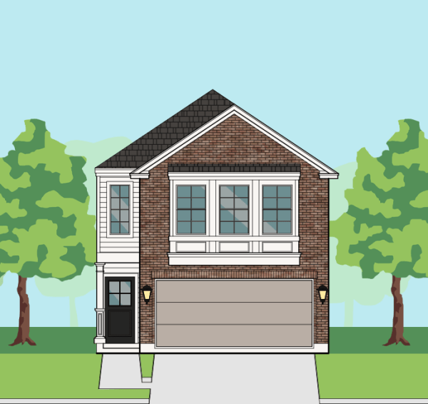 Two Story Townhome Plan F2053 C1