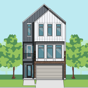 Three Story Townhome Plan F2089 B1.1