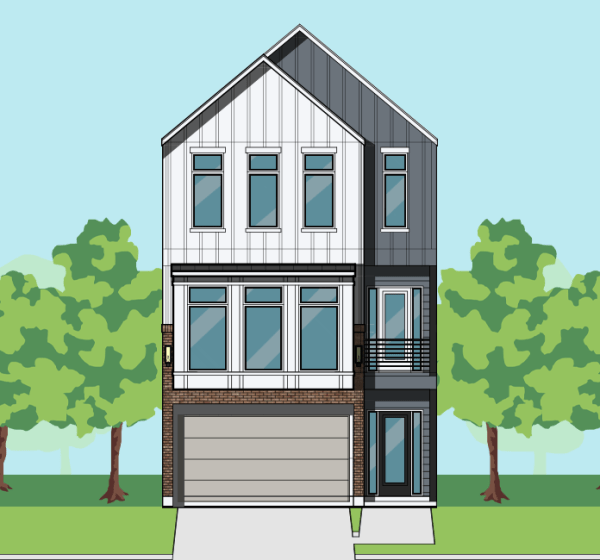 Three Story Townhome Plan F2089 B1.1