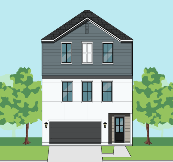Three Story Townhome Plan F2119 A1.1