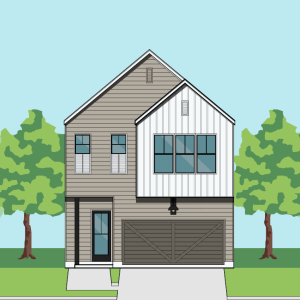 Two Story Townhome Plan F2119 B1.1