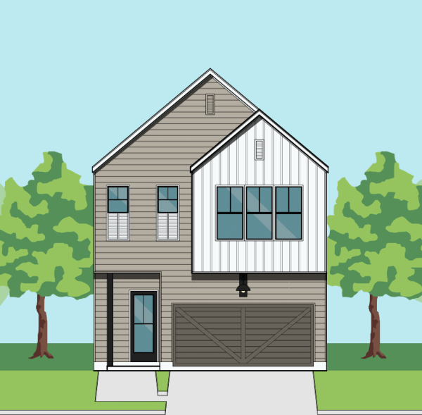 Two Story Townhome Plan F2119 B1.1