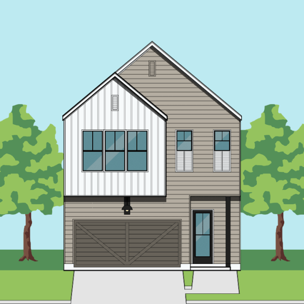Two Story Townhome Plan F2119 B1.1