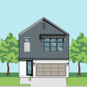 Two Story Townhome Plan F2119 C1.1