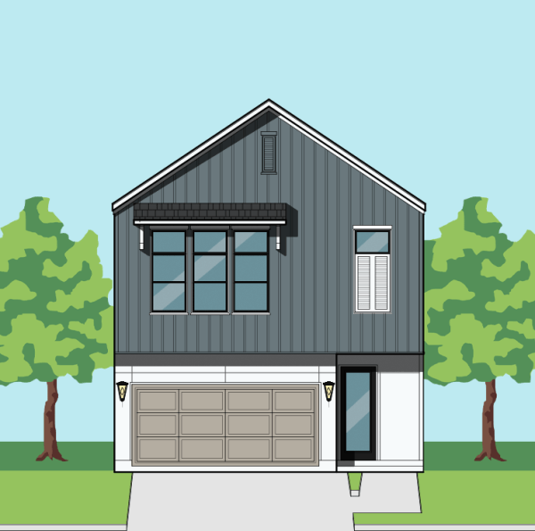 Two Story Townhome Plan F2119 C1.1