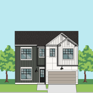 Two Story Townhome Plan F2129 A1.1