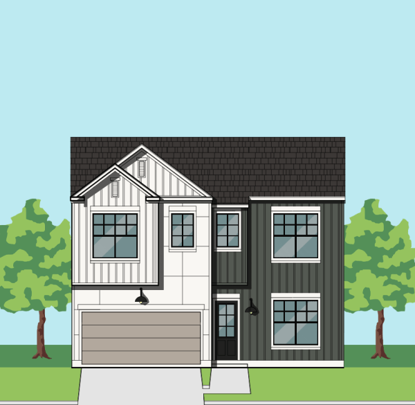 Two Story Townhome Plan F2129 A1.1