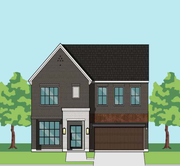 Two Story Urban Home Plan F2164