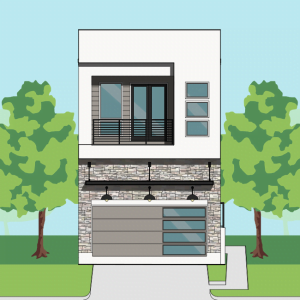 Two Story Townhome Plan F2204