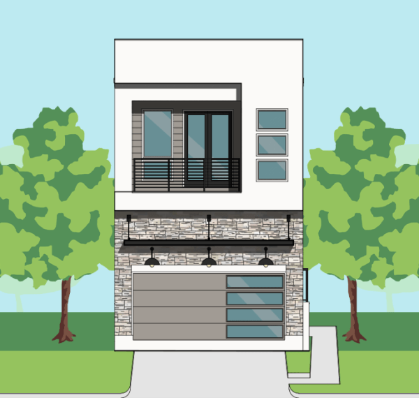 Two Story Townhome Plan F2204