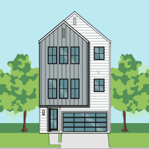 Three Story Townhome Plan F2212 A1.1