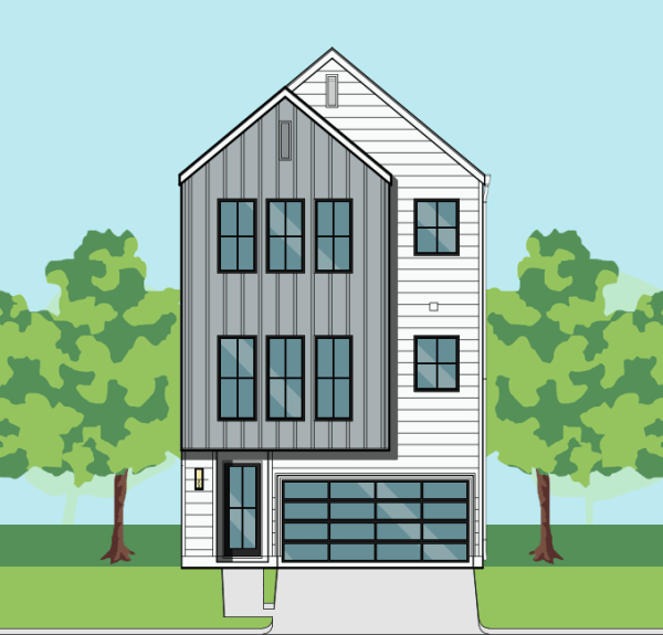 Three Story Townhome Plan F2212 A1.1