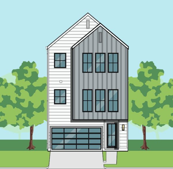 Three Story Townhome Plan F2212 A1.1