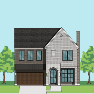 Two Story Urban Home Plan F2215