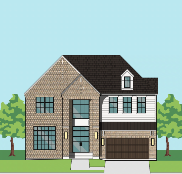 Two Story Urban Home Plan F3117