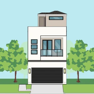 2 1/2 Story Townhome Plan F3119 B1.1