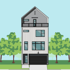 3 1/2 Story Townhome Plan F3120 A1.1