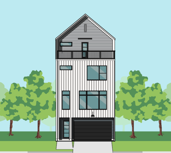 3 1/2 Story Townhome Plan F3120 A1.1