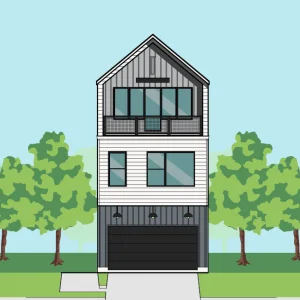 2 1/2 Story Townhome Plan F3120 B1.1