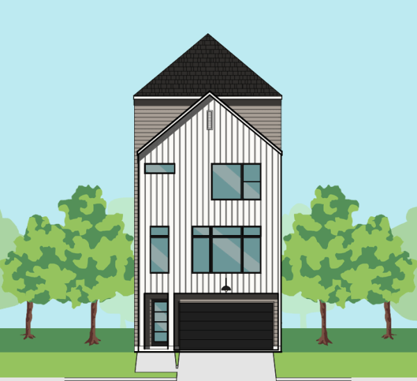 3 1/2 Story Townhome Plan F3122 A2.1