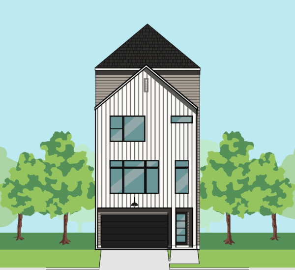 3 1/2 Story Townhome Plan F3122 A2.1
