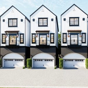 Three Story Townhome Plan F3129 A1