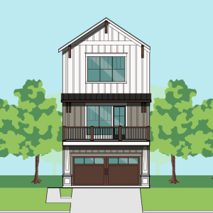 Three Story Townhome Plan F3131 A1.1