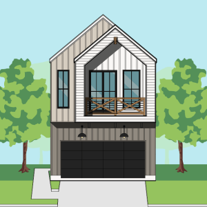 Two Story Home Plan F3182 A1.1