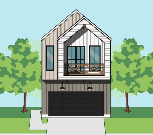 Two Story Home Plan F3182 A1.1